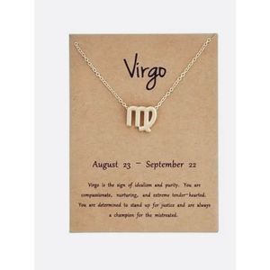 Virgo GOLD ZODIAC STAR SIGN HOROSCOPE NECKLACE